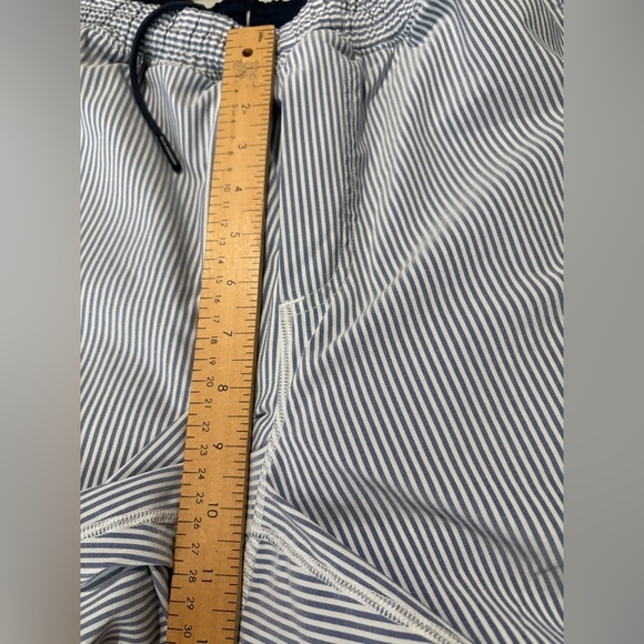Birddogs men’s shorts Boom Broomstick blue white stripe size large lined - Picture 8 of 12